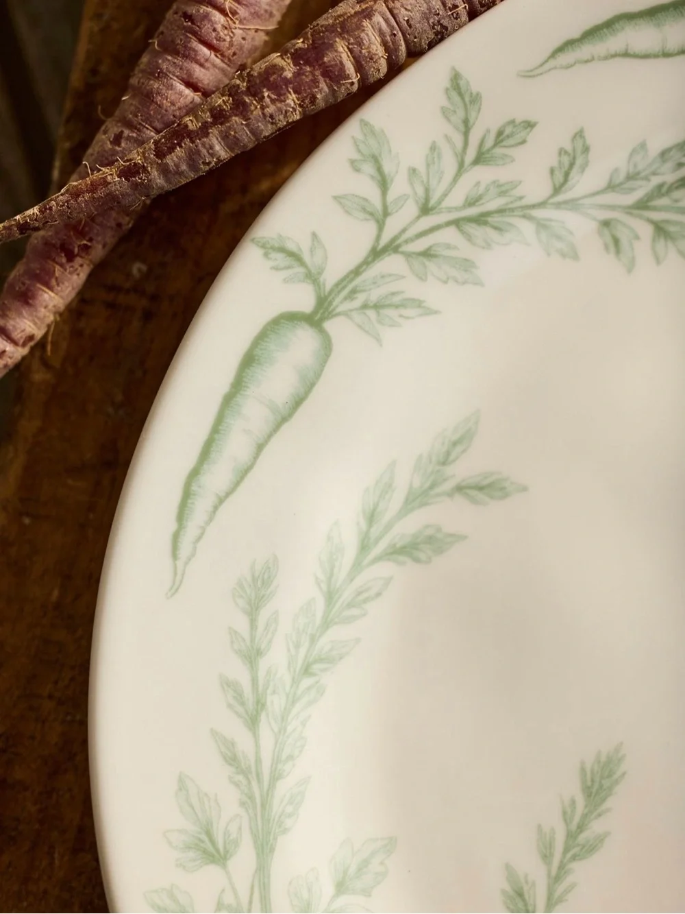 Anthropologie Carrot Stoneware Dinner Plate
